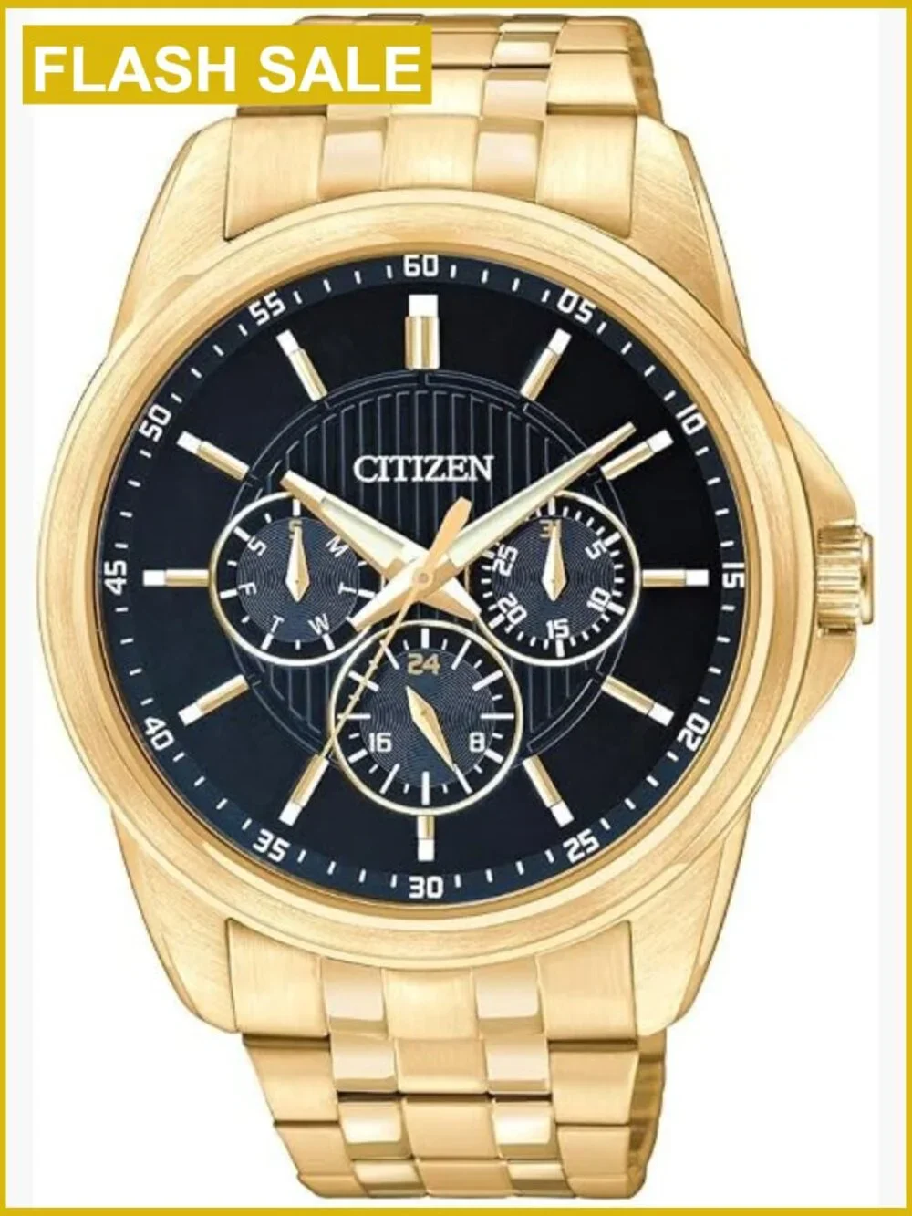 Mens Citizen Quartz Watch Stainless Steel Classic